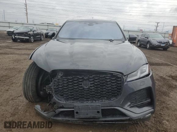 2021 Jaguar F-Pace S with VIN SADCJ2EX0MA681308, listed as a Copart auction lot 47428885 with 23,069 mi miles and Salvage title. Bid and sale history available at DreamBid. Image 5.