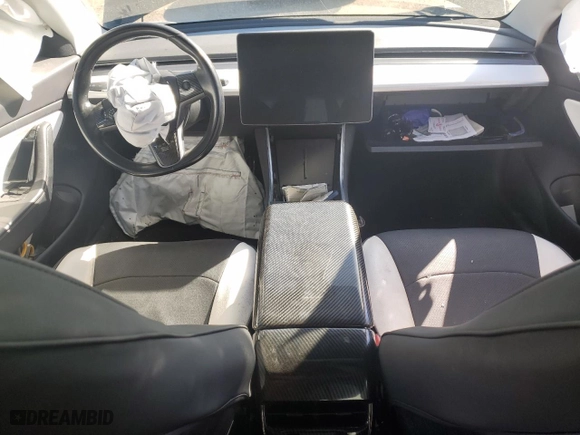 2019 Tesla Model 3 Long Range with VIN 5YJ3E1EB9KF213659, listed as a Copart auction lot 73509474 with 54,000 mi miles and Salvage Title. Bid and sale history available at carsss.com. Image 8.