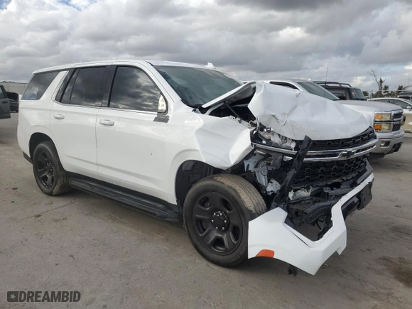 2023 Chevrolet Tahoe Commercial with VIN 1GNSCLED6PR294742, listed as a Copart auction lot 81449254 with 24,047 mi miles and Non Repairable. Bid and sale history available at carsss.com. Image 4.