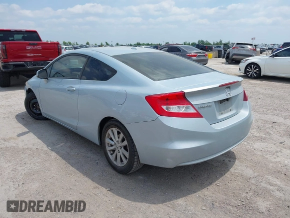 2012 Honda Civic Cpe EX-L with VIN 2HGFG3B12CH532204, listed as a IAAI auction lot 42038754 with 190,675 mi miles. Bid and sale history available at carsss.com. Image 3.