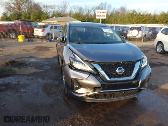 2021 Nissan Murano SL with VIN 5N1AZ2CS6MC130755, listed as a IAAI auction lot 40950186 with 48,134 mi miles and . Bid and sale history available at DreamBid. Image 1.