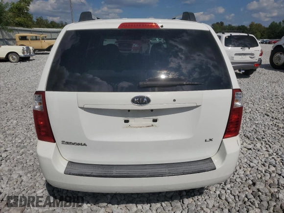 2006 Kia Sedona LX with VIN KNDMB233666057581, listed as a Copart auction lot 71027674 with 206,556 mi miles and Salvage Title. Bid and sale history available at carsss.com. Image 6.