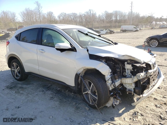 2022 Honda HR-V EX with VIN 3CZRU6H50NM720170, listed as a Copart auction lot 46929025 with 35,860 mi miles and Salvage Title. Bid and sale history available at carsss.com. Image 4.