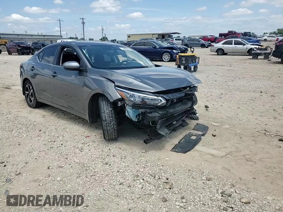 2024 Nissan Sentra SV with VIN 3N1AB8CVXRY217033, listed as a Copart auction lot 58655825 with 21,531 mi miles and Salvage title. Bid and sale history available at DreamBid. Image 14.