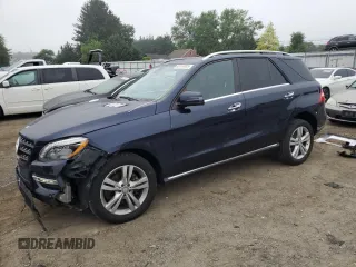 2014 Mercedes-Benz M 350 with VIN 4JGDA5HB9EA390823, listed as a Copart auction lot 62074985 with 77,472 mi miles and Salvage title. Bid and sale history available at DreamBid. Image 1.