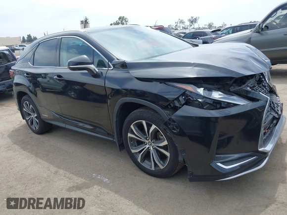 2022 Lexus RX 450h z VIN 2T2HGMDAXNC090694, wystawiony jako IAAI lot #42238399 z przebiegiem 58 272 mil mil oraz . Historia ofert i sprzedaży dostępna na DreamBid. Obrazek 1.