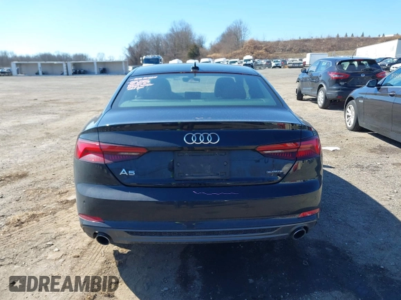 2019 Audi A5 Premium Plus with VIN WAUTNAF54KA026957, listed as a IAAI auction lot 41744015 with 94,506 mi miles and . Bid and sale history available at DreamBid. Image 16.