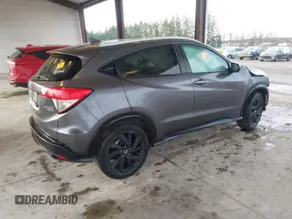 2022 Honda HR-V Sport with VIN 3CZRU6H11NM726377, listed as a IAAI auction lot 41209314 with 38,803 mi miles. Bid and sale history available at carsss.com. Image 4.