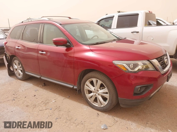 2018 Nissan Pathfinder S with VIN 5N1DR2MN6JC613762, listed as a IAAI auction lot 41801757 with 40,172 mi miles and . Bid and sale history available at DreamBid. Image 1.
