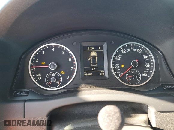 2014 Volkswagen Tiguan SEL with VIN WVGAV3AX0EW555873, listed as a Copart auction lot 55695955 with 69,984 mi miles and Salvage title. Bid and sale history available at DreamBid. Image 9.