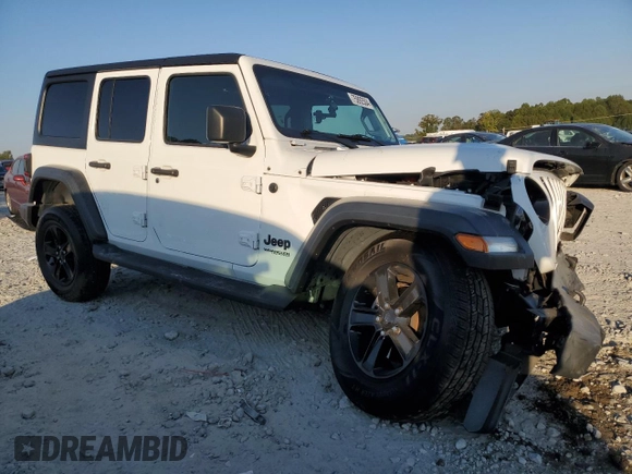 2020 Jeep Wrangler Unlimited Sport Altitude with VIN 1C4HJXDN5LW316624, listed as a Copart auction lot 75892504 with 87,273 mi miles and Salvage title. Bid and sale history available at DreamBid. Image 4.