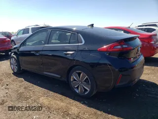 2018 Hyundai Ioniq Limited with VIN KMHC05LC5JU067134, listed as a Copart auction lot 57309375 with 105,242 mi miles and Salvage title. Bid and sale history available at DreamBid. Image 2.