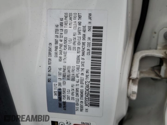 2013 Mazda CX-9 Grand Touring with VIN JM3TB3DA9D0404472, listed as a Copart auction lot 50997705 with 123,476 mi miles and Salvage Title. Bid and sale history available at carsss.com. Image 12.