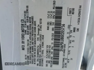 2019 Ford Fusion Hybrid SE with VIN 3FA6P0LU8KR205756, listed as a Copart auction lot 53246655 with 115,182 mi miles and Non Repairable. Bid and sale history available at carsss.com. Image 12.