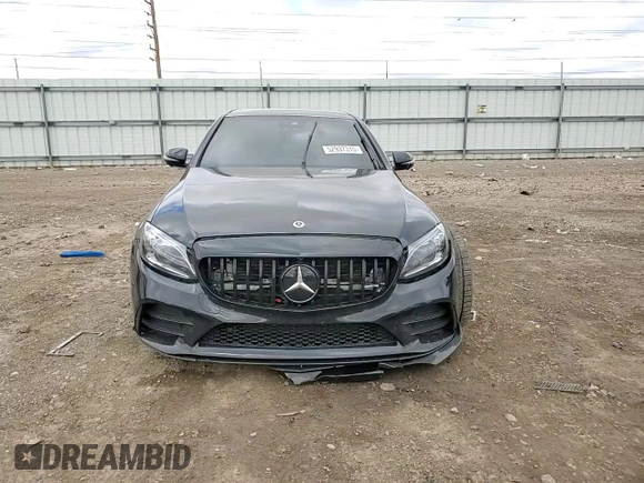 2019 Mercedes-Benz C 43 AMG with VIN 55SWF6EB8KU285667, listed as a Copart auction lot 52937315 with 57,274 mi miles and Salvage title. Bid and sale history available at DreamBid. Image 11.