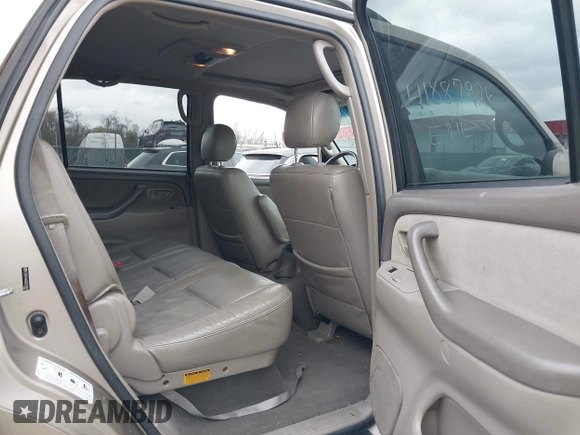 2006 Toyota Sequoia SR5 with VIN 5TDBT44A36S259629, listed as a IAAI auction lot 41887926 with 170,072 mi miles and . Bid and sale history available at DreamBid. Image 8.