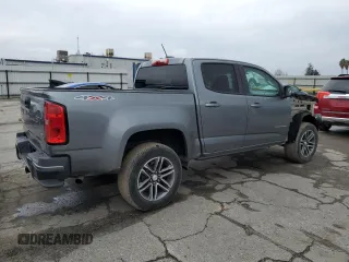 2021 Chevrolet Colorado 4WD Work Truck with VIN 1GCGTBEN9M1193206, listed as a Copart auction lot 82098144 with 66,122 mi miles and Salvage title. Bid and sale history available at DreamBid. Image 3.