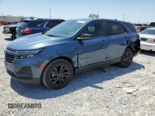 2024 Chevrolet Equinox LS with VIN 3GNAXHEGXRL366740, listed as a Copart auction lot 57269785 with 15,821 mi miles and Salvage title. Bid and sale history available at DreamBid. Image 1.