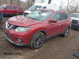 2016 Nissan Rogue SV with VIN 5N1AT2MV0GC783337, listed as a IAAI auction lot 41641993 with 136,084 mi miles and . Bid and sale history available at DreamBid. Image 2.