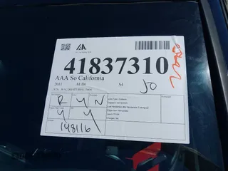 2011 Audi S4 Premium Plus with VIN WAUDGAFL4BA115604, listed as a IAAI auction lot 41837310 with 148,116 mi miles. Bid and sale history available at carsss.com. Image 17.