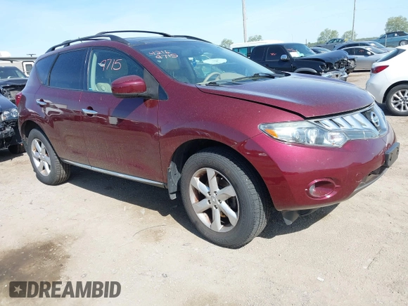 2010 Nissan Murano SL z VIN JN8AZ1MW4AW114813, wystawiony jako IAAI lot #42169715 z przebiegiem 142 402 mil mil oraz . Historia ofert i sprzedaży dostępna na DreamBid. Obrazek 1.