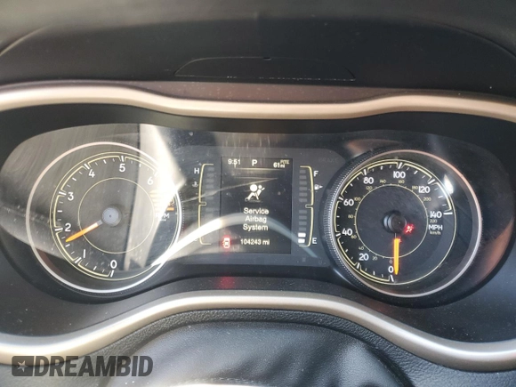 2017 Jeep Cherokee Sport with VIN 1C4PJLAB6HD231650, listed as a Copart auction lot 45151455 with 104,243 mi miles and Salvage Title. Bid and sale history available at carsss.com. Image 9.
