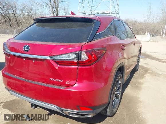 2021 Lexus RX with VIN 2T2HZMDAXMC268550, listed as a IAAI auction lot 41762439 with 49,822 mi miles. Bid and sale history available at carsss.com. Image 4.