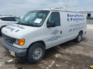 2006 Ford Econoline Cargo with VIN 1FTRE14W56HA74697, listed as a IAAI auction lot 42341374 with 153,519 mi miles and . Bid and sale history available at DreamBid. Image 16.