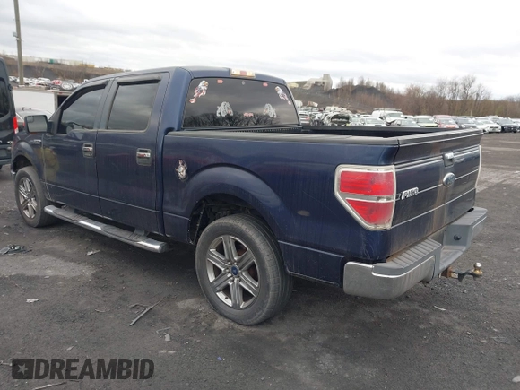 2009 Ford F-150 XL with VIN 1FTPW12V59FA18709, listed as a IAAI auction lot 42053057 with 156,035 mi miles. Bid and sale history available at carsss.com. Image 3.