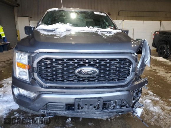 2022 Ford F-150 XL with VIN 1FTEX1EP2NFA76658, listed as a Copart auction lot 44104645 with 44,315 mi miles and Salvage title. Bid and sale history available at DreamBid. Image 5.