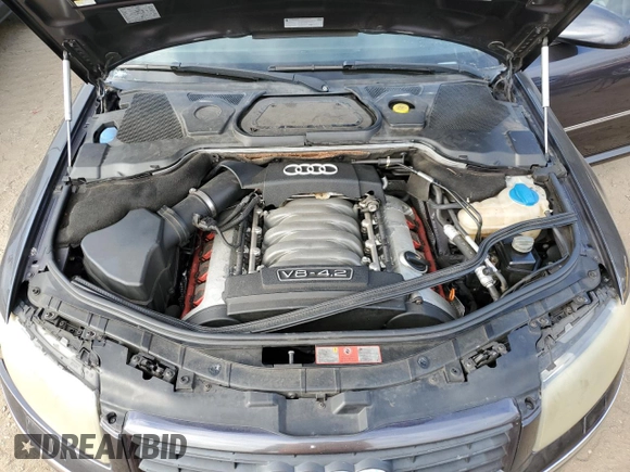 2004 Audi A8 L with VIN WAUML44E24N006328, listed as a Copart auction lot 78451494 with 181,619 mi miles and Salvage Title. Bid and sale history available at carsss.com. Image 11.