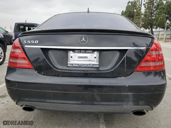 2007 Mercedes-Benz S-Class 5.5L V8 with VIN WDDNG71XX7A055829, listed as a Copart auction lot 53868385 with 178,037 mi miles and Clean Title. Bid and sale history available at carsss.com. Image 6.