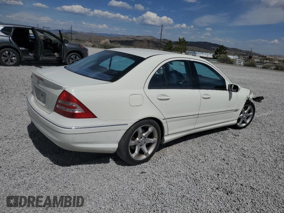 2007 Mercedes-Benz C 230 Sport with VIN WDBRF52H37F916909, listed as a Copart auction lot 52829765 with 152,660 mi miles and Salvage Title. Bid and sale history available at DreamBid. Image 3.