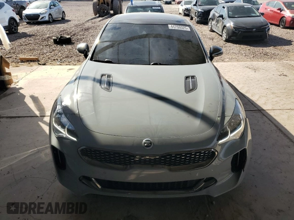2019 Kia Stinger GT1 with VIN KNAE45LC6K6064795, listed as a Copart auction lot 44759325 with 70,743 mi miles and Salvage Title. Bid and sale history available at DreamBid. Image 5.