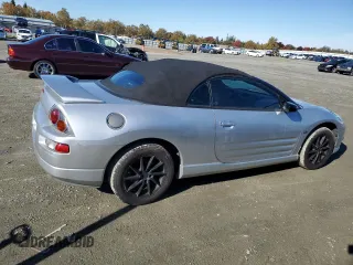 2001 Mitsubishi Eclipse GT with VIN 4A3AE55H01E003998, listed as a Copart auction lot 80507194 with 141,650 mi miles and Salvage Title. Bid and sale history available at carsss.com. Image 3.