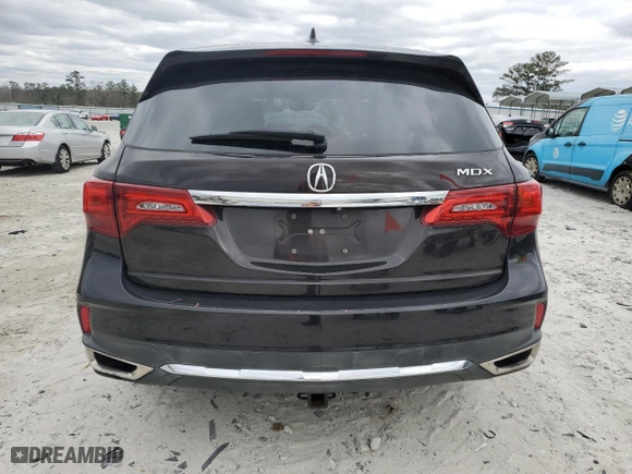 2017 Acura MDX w/Technology Pkg with VIN 5FRYD3H58HB003619, listed as a Copart auction lot 49594945 with 175,057 mi miles and Salvage Title. Bid and sale history available at carsss.com. Image 6.