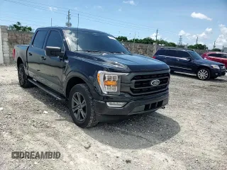 2022 Ford F-150 XL with VIN 1FTFW1E82NFC33590, listed as a Copart auction lot 61806045 with 53,477 mi miles and Salvage title. Bid and sale history available at DreamBid. Image 13.
