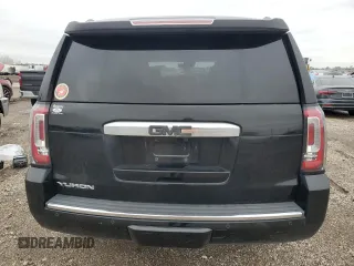 2017 GMC Yukon Denali with VIN 1GKS1CKJ9HR209990, listed as a Copart auction lot 43654895 with 0 mi miles and Salvage Title. Bid and sale history available at carsss.com. Image 6.