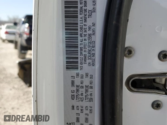 2015 Ram 2500 Laramie with VIN 3C6UR5KL5FG615506, listed as a Copart auction lot 48599665 with 239,569 mi miles and Salvage title. Bid and sale history available at DreamBid. Image 14.