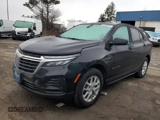 2022 Chevrolet Equinox LS z VIN 2GNAXSEV0N6152222, wystawiony jako Copart lot #46980875 z przebiegiem 60 792 mil mil oraz Szkoda całkowita • Salvage title. Historia ofert i sprzedaży dostępna na DreamBid. Obrazek 1.