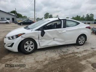 2016 Hyundai Elantra SE with VIN 5NPDH4AE9GH693322, listed as a Copart auction lot 61028955 with 161,668 mi miles and Salvage title. Bid and sale history available at DreamBid. Image 1.