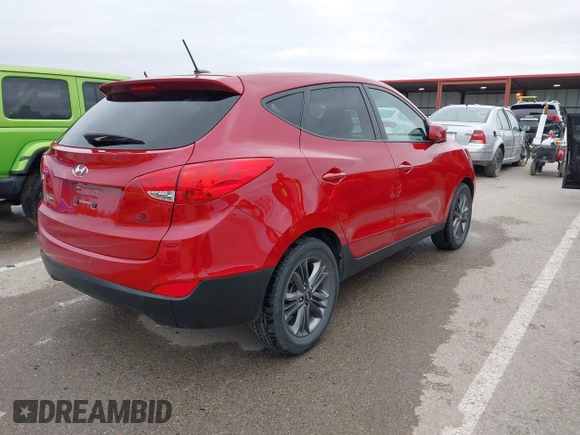 2015 Hyundai Tucson GLS with VIN KM8JT3AF1FU107443, listed as a IAAI auction lot 41894074 with 19,967 mi miles and . Bid and sale history available at DreamBid. Image 4.
