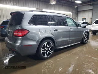 2018 Mercedes-Benz GLS 550 with VIN 4JGDF7DE0JB085552, listed as a Copart auction lot 78694124 with 89,974 mi miles and Salvage title. Bid and sale history available at DreamBid. Image 3.