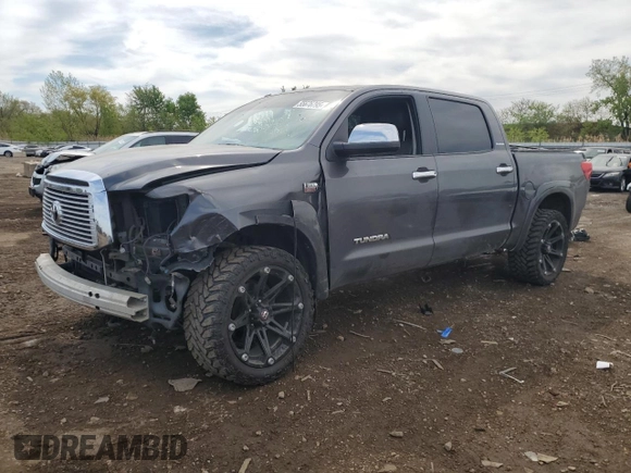 2013 Toyota Tundra Limited with VIN 5TFHW5F17DX282150, listed as a Copart auction lot 55676795 with 110,835 mi miles and Salvage title. Bid and sale history available at DreamBid. Image 1.