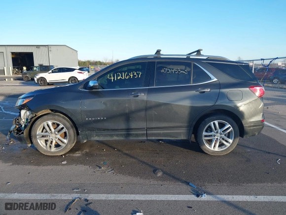 2018 Chevrolet Equinox Premier with VIN 2GNAXWEX7J6139051, listed as a IAAI auction lot 41216437 with 105,453 mi miles. Bid and sale history available at carsss.com. Image 14.