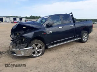 2015 Ram 1500 Big Horn with VIN 1C6RR6GMXFS614390, listed as a Copart auction lot 60697043 with 91,070 mi miles. Bid and sale history available at carsss.com. Image 1.