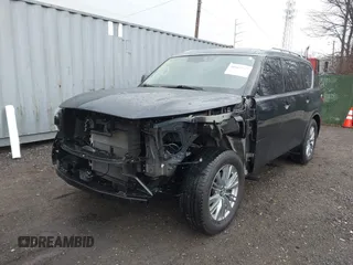 2021 Infiniti QX80 Luxe with VIN JN8AZ2AE1M9272448, listed as a IAAI auction lot 41661947 with 60,183 mi miles and . Bid and sale history available at DreamBid. Image 6.