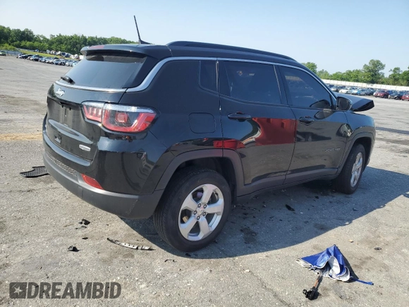 2019 Jeep Compass Latitude z VIN 3C4NJDBB2KT678537, wystawiony jako Copart lot #59527385 z przebiegiem 51 418 mil mil oraz Szkoda całkowita • Salvage title. Historia ofert i sprzedaży dostępna na DreamBid. Obrazek 3.