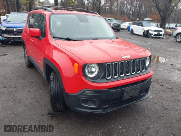 2015 Jeep Renegade Latitude with VIN ZACCJBBHXFPB81006, listed as a IAAI auction lot 41819915 with 74,000 mi miles. Bid and sale history available at carsss.com. Image 12.