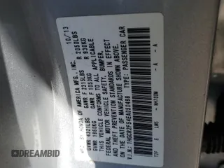2014 Honda Accord Sport with VIN 1HGCR2F54EA050498, listed as a Copart auction lot 53461485 with 171,200 mi miles and Salvage Title. Bid and sale history available at DreamBid. Image 13.